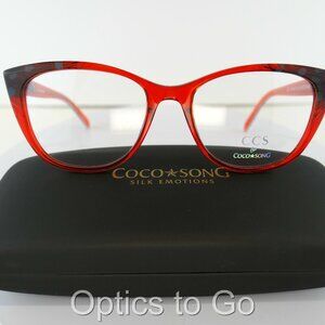 COCO SONG CCS 110 (C:05) RED / MULTI  52-17-140 EYEGLASS EYEWEAR FRAMES